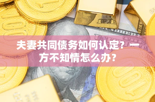 济南夫妻共同债务如何认定？一方不知情怎么办？