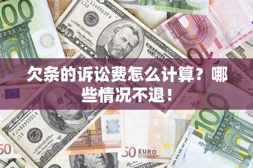 济南欠条的诉讼费怎么计算？哪些情况不退！