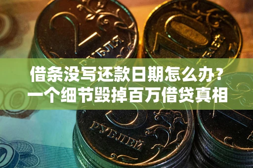 济南借条没写还款日期怎么办？一个细节毁掉百万借贷真相