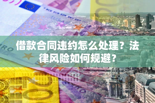 济南借款合同违约怎么处理？法律风险如何规避？