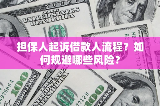 济南担保人起诉借款人流程？如何规避哪些风险？