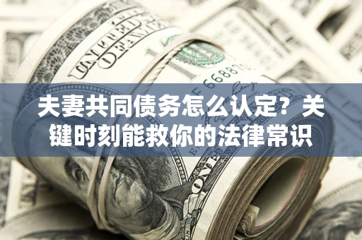 济南夫妻共同债务怎么认定？关键时刻能救你的法律常识